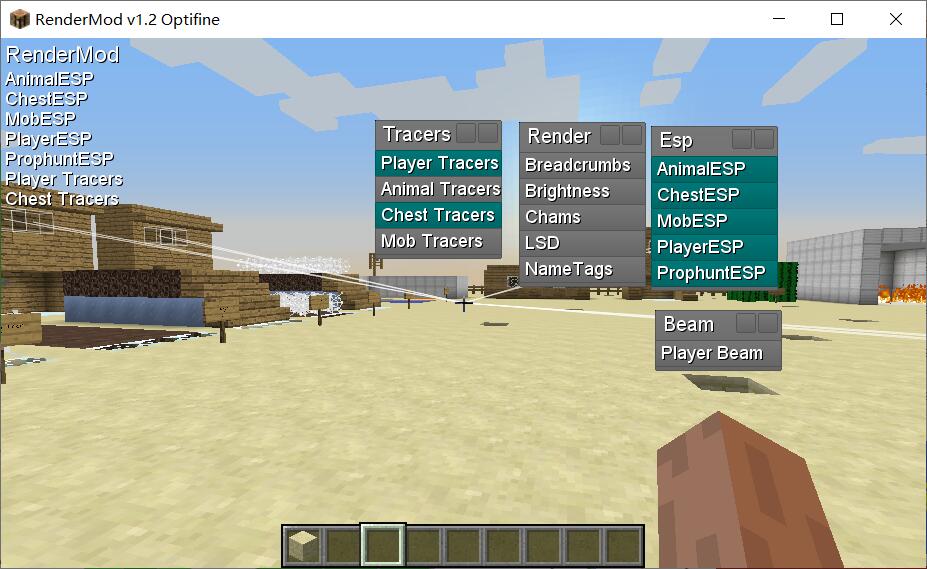 [1.7.10]我的世界RenderMod 1.2作弊端  第1张