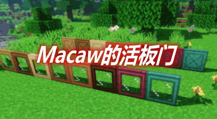 [1.14.4-1.17.1]Macaw’s Trapdoors Macaw的活板门MOD  第1张