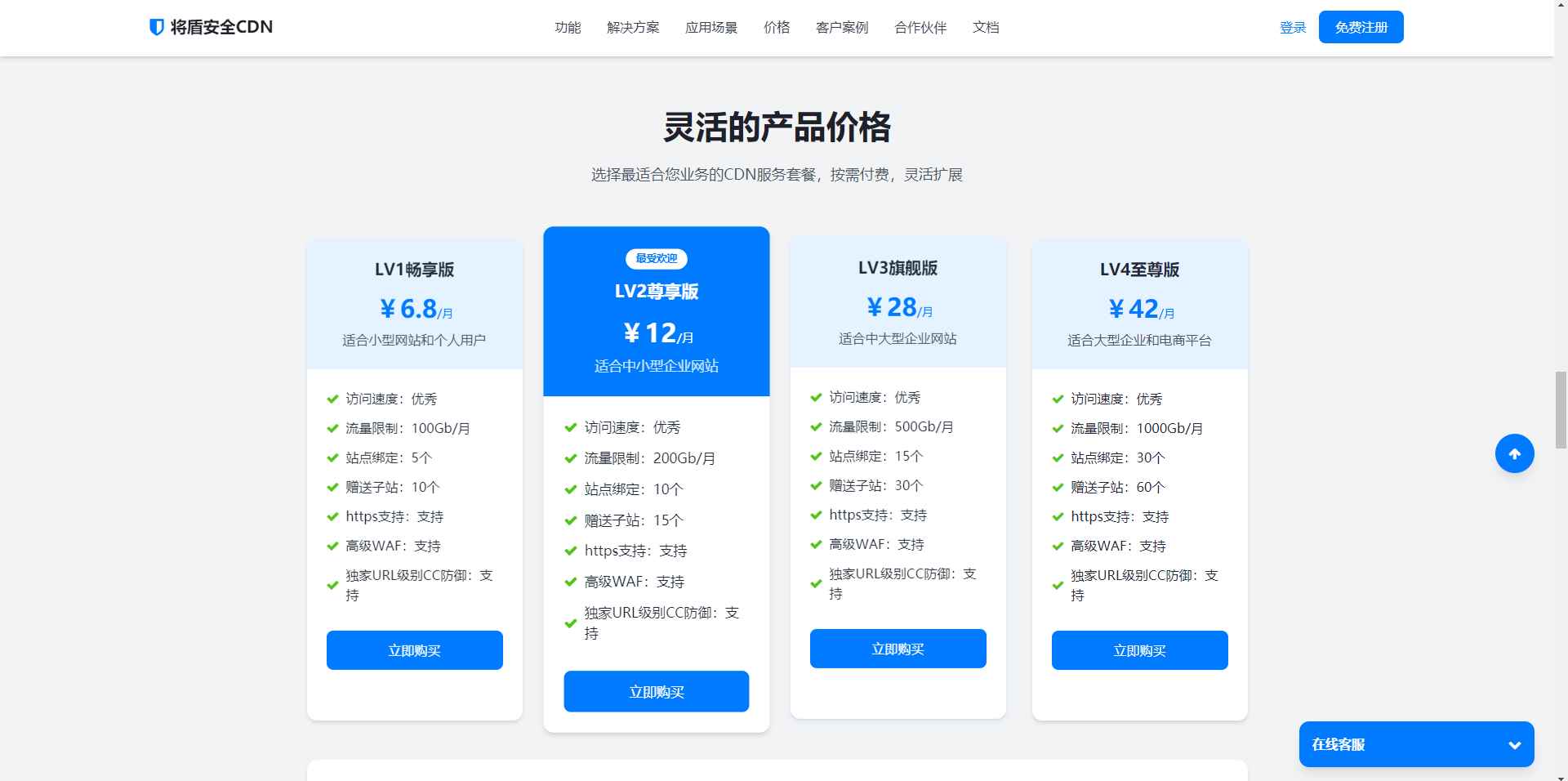 CDN销售单页源码  第2张