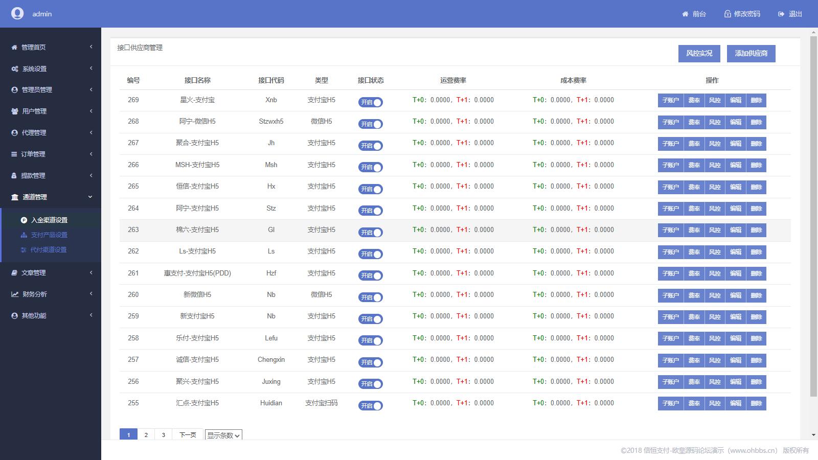 完美运营全开源支付代收代付聚合支付系统源码官方对接/可对接其他三方/支付源码可二开  第8张 完美运营全开源支付代收代付聚合支付系统源码官方对接/可对接其他三方/支付源码可二开  第8张
