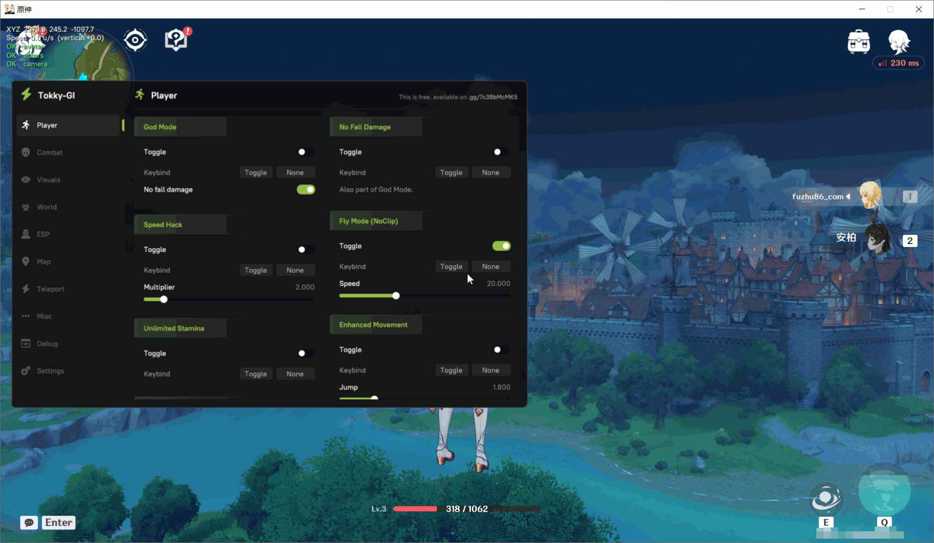 原神Tokky多功能辅助Beta1国际服 第1张 原神Tokky多功能辅助Beta1国际服 第1张
